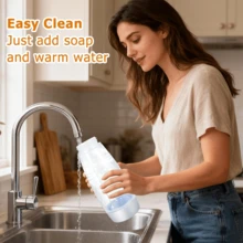 1/2pcs 1000ml/33.8oz Cake Batter Mixer - Kitchen Baking Tool, Manual Whisk Suitable For Cakes, Cookies And Baked Goods, Easy Squeeze Design, Precise Measurement, Smooth Mixing Essential | Plastic Bowl - Multicolor - View 5