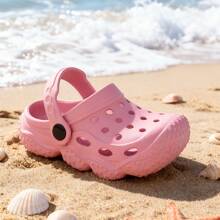 Sandal Selop Kasual Anak dengan Sol Bertekstur, Serbaguna untuk Pemakaian Sehari-hari, Pantai, dan Aktivitas Luar Ruangan - Coral Pink - View 16
