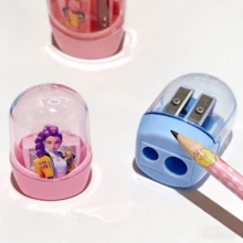 4件套 K-POP 2026 新款文化创意周边产品，自动削笔器，艺术绘画专用削笔器，节日礼物，日常礼品配件（包装款式随机） - A - 查看 4