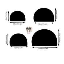 美人鱼迎宾门垫 - 水晶绒面料，防滑硅胶底，适用于露台、门廊、办公室和起居空间 - 可手洗，半圆形设计 - 理想的家居和房间装饰地毯 - 2 - 查看 4