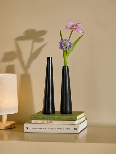 Cirelle 1pc Nordic Minimalist Creative Flower Vase Decoration TV Cabinet Dining Table Flower Utensil Ins Cylindrical Design Vase Ornament