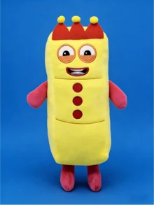 1-10数字积木毛绒玩具，柔软填充动物玩具，幼儿数字学习玩具，柔软填充玩具，儿童生日礼物，春夏款 - 彩色 - 查看 4