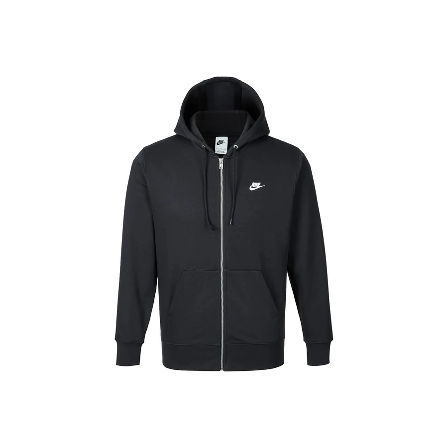 Áo khoác cardigan dài tay có mũ, khóa kéo, kiểu Pháp, Nike Club dành cho nam, màu đen. - màu đen - Xem 1