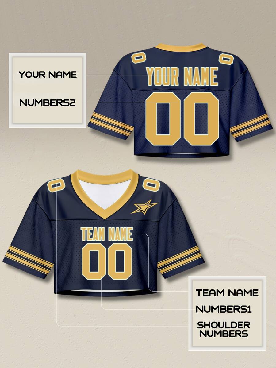 Áo nỉ nữ crop top bóng đá màu xanh hoàng gia thiết kế riêng, in hình thành phố theo phong cách đường phố, có thể tùy chỉnh tên và số, thiết kế miễn phí, giao hàng nhanh, thiết kế vai rớt.