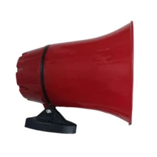 BOSSNEY Trompeta bocina para perifoneo publidifusion,Amplificador magnético para coche de 35 W de alta potencia con Bluetooth/USB/bucle de grabación. Sistema de megafonía para vehículos de emergencia y promoción de vendedores ambulantes. - Rojo - Ver 3