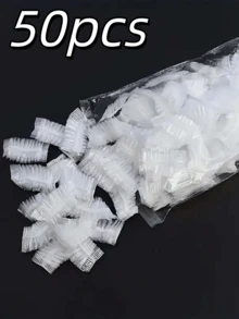 100/300/500pcs Disposable Plastic Waterproof Ear Covers For Bath, Shower, Hair Salon, Ear Protection, Hair Dyeing Tool - Multicolor - View 8