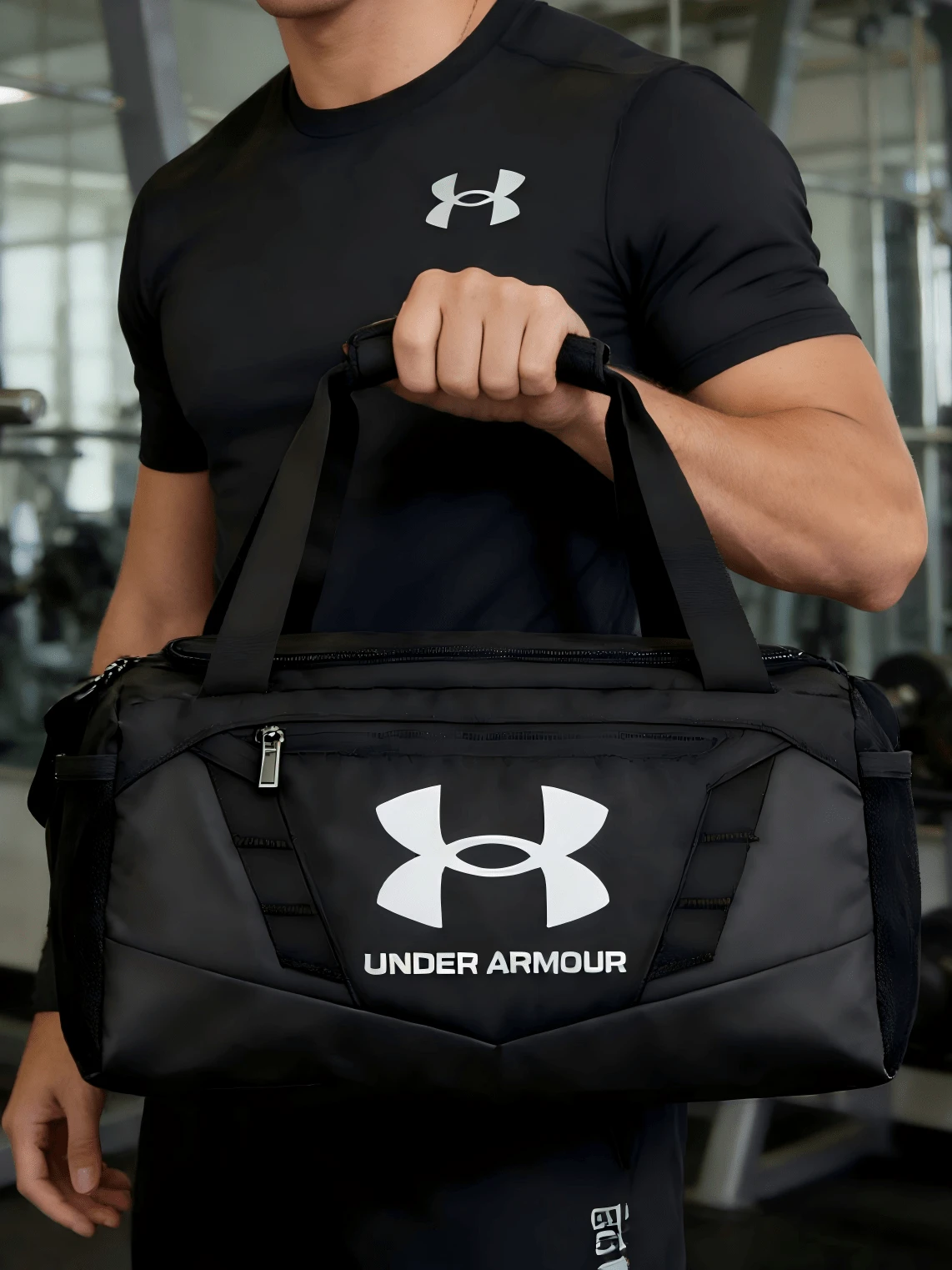 Under Armour Túi UA Undeniable 5.0 Duffle XXS dành cho nam và nữ Túi thể thao và giải trí Túi đựng đồ Túi đeo chéo Túi đeo vai - Đen/trắng - Xem 1