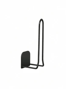 1pc Wall-Mounted Paper Towel Holder - 4.3 Inches * 1.7 Inches (Can Be Fixed To Tile, Glass, Marble, And Metal Surfaces), Holeless Kitchen Paper Towel Holder, Cabinet Paper Towel Holder, Plastic Bag Storage Rack, Household Soft Cloth Toilet Paper Rolls. - Multicolor - View 9