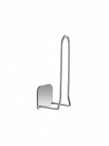 1pc Wall-Mounted Paper Towel Holder - 4.3 Inches * 1.7 Inches (Can Be Fixed To Tile, Glass, Marble, And Metal Surfaces), Holeless Kitchen Paper Towel Holder, Cabinet Paper Towel Holder, Plastic Bag Storage Rack, Household Soft Cloth Toilet Paper Rolls. - Multicolor - View 10