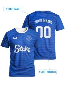 Áo bóng đá nam Everton mùa giải 25/26 sân nhà, thiết kế riêng, chất liệu thoải mái, cổ tròn, phù hợp cho tập luyện bóng đá, mặc thường ngày và làm quà tặng mùa hè, đồ tập gym. - Màu xanh lam - Xem 10