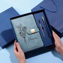 Custom High-End Notebook And Pen Gift Set, Custom Elegant Writing Set, Custom Personalized Notebook And Pen, Custom Notebook Gift, Custom Stylish Stationery Set, Custom Elegant Notebook, Custom Hardcover Notebook - The Ideal Gift For Students And Professionals, Class Of 2026 Graduation Gift - Fastener Book - View 3