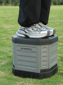 Tragbare, geruchsdichte Outdoor Tragbare Toilette/Mülleimer/Auto Zubehör Aufbewahrungsbox für Reisen; Faltbare Auto Toilette mit Deckel und Griff; Hergestellt aus geruchsdichtem PP/ABS Material; Faltbar zur Platzersparnis, leicht zu reinigen, kann verstaut werden; Multifunktional - Autoinnenraum Stauraum/Auto Toilette/Outdoor Sitz/Alltagsmülleimer - Verschiedenfarbig - Übersicht 3