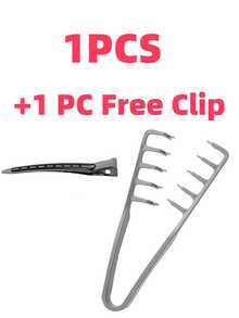 New Fluffy Wide-Tooth Styling Comb - Fluffy Texture, For Men, Made Of ABS Plastic With Textured Handle, Suitable For All Hair Types, Essential For Home, Back To School, Travel, Can Create Smooth Backcombed Hairstyles - Multicolor - View 13