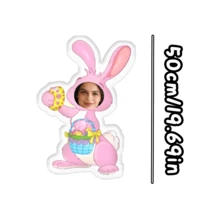 Customizable Cat Photo Pillow DIY Pet Memorial Gift 3D Animal Image Pillow Personalized Lost Dog Gift Dog Photo Cushion Christmas Gift - Easter Pink Bunny - View 15