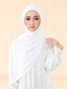 Elegant hijab | Mjuk, andningsbar, vintagestil, lämplig för dagligt utomhusbruk och religiösa sammankomster, användning året runt - färg - Visa 6