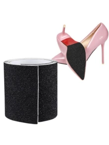1pc High Heel Non-Slip Pad, Noise Reduction Customizable Shoe Bottom Protector, Wear-Resistant Self-Adhesive Anti-Slip Mat, Extend Anti-Slip Sticker Life - Multicolor - View 9