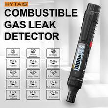 HYTAIS 1 pezzo Analizzatore di gas, Rilevatore di perdite di gas, Rilevatore di gas combustibili, Rilevatore di perdite di gas infiammabili ad alta sensibilità, Rilevatore portatile di gas infiammabili avanzato 0-10.000 PPM con allarme sonoro forte e luce luminosa, Design compatto di grado industriale, Finitura nera durevole, Facile da usare - nero - Visualizzare 2