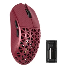 ATTACK SHARK * MAMBASNAKE M5 Ultra Carbon Fiber 8000Hz Wireless Gaming Mouse, 39g Superlight, 42000DPI, PAW3950MAX Sensor, Nordic 52840 Chip, Bluetooth/2.4G/USB-C Wired Mice With Coiled Cable For For PC/ Win/ Gamer, Christmas Gift, New Year 2026, Gift For Kids - Black/ White/ Green/ Red &Tape - Multicolor - View 13