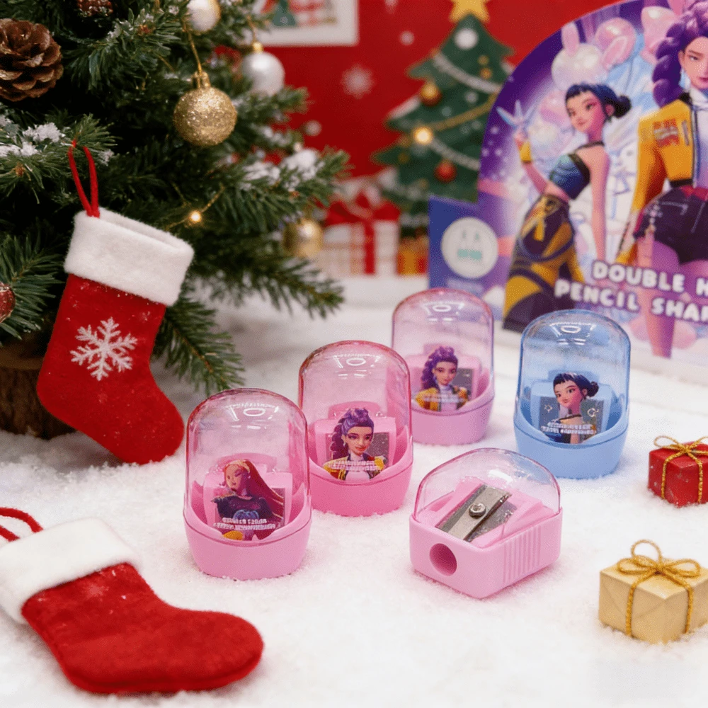 4pcs K-POP 2026 New Cultural Creative Peripheral, Automatic Pencil Sharpener, Art Drawing Dedicated Pencil Sharpener, Holiday Gift, Daily Gift Accessory (Packaging Style Random) - Multicolor - View 1