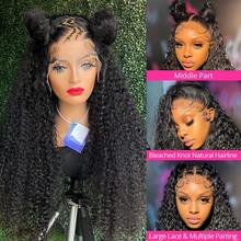 NARNI Hidden Strap 360 Glueless Lace Front Wigs Human Hair 250 Density Deep Wave HD Lace Frontal Wig With Drawstring Glueless 13x4 13x6 Lace Front Wig Human Hair Pre Plucked Wear And Go Glueless 5x5 6x4 Curly Lace Closure Wig Human Hair Brazilian Virgin Human Hair Wigs For Women Black Color - Natural Black - 查看 7