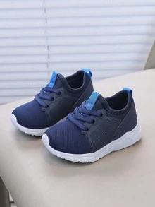 1双男童时尚舒适软底跑步鞋 - 寶藍色 - 查看 1