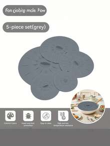 Silicone Food Storage Lid, Anti-Spill And Leakproof, Heat-Resistant And Easy-To-Clean Silicone Pot Lid, Silicone Sealing Cover - Multicolor - View 10