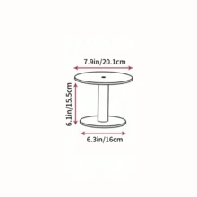 Removable Transparent Acrylic Cake Stand, Wedding Celebration Birthday Cake Display Rack - Transparent - View 13