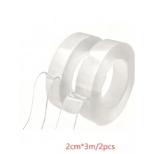 2厘米宽双面胶带，多用途可重复使用透明泡沫胶带，适用于家用物品粘合 - A厚1mm - 查看 14