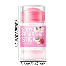 Sztyft zapachowy do ciała, nawilża skórę, świeży zapach, eliminuje nieprzyjemny zapach ciała, zapobiega zakłopotaniu, dodaje pewności siebie, poręczny, wygodny w użyciu, nie brudzi, zasługujesz na to - Wielokolorowe - Zobacz 2