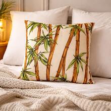 1 Cushion Cover With Zipper 40x40 Collection 2024 Gorgeous - FLORAL - BAMBOO - View 2
