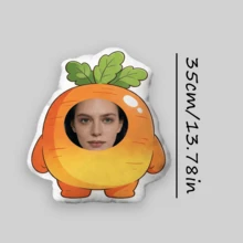 Customizable Cat Photo Pillow DIY Pet Memorial Gift 3D Animal Image Pillow Personalized Lost Dog Gift Dog Photo Cushion Christmas Gift - Radish - View 12