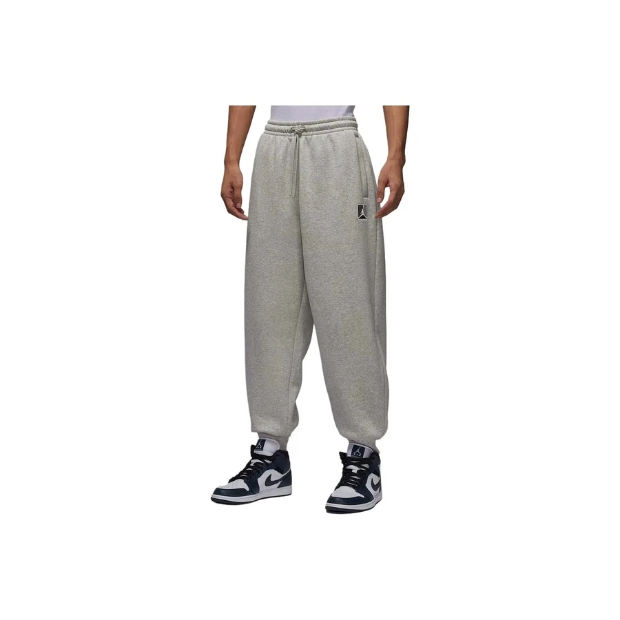 Nike Jordan Brooklyn Fleece Extra Loose Fleece Knit Jogger Pants Men's Grey - Grey - View 1