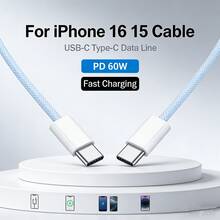 1条（3种颜色可选）通用高密度编织防缠绕、防断裂Type-C快充线，兼容Apple 17、17 Pro、16 Pro、16、15、15 Pro、iPad Max Plus及所有型号，居家、旅行、通勤必备。 - 彩色 - 查看 2