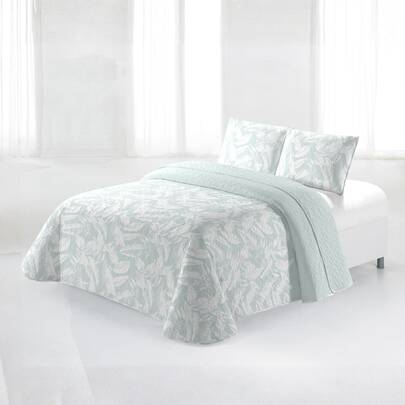 Juego De Colcha Boutí Estampada De 2/3 Piezas -Incluye Colcha Boutí Y Funda De Almohada- 10 Estampados Diferentes -Floral, Geométrico, Damascos...- 5 Medidas Diferentes: Cama de 90cm, 105cm, 135cm, 150cm y 180cm