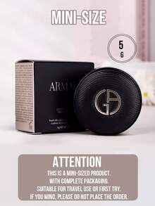 Giorgio Armani 阿玛尼丝滑柔润气垫粉底液 1# 5g，奢华定制柔滑质地，轻盈保湿，均匀贴合，打造完美遮瑕和自然轮廓，蕴含滋养肌肤成分，持久焕发光彩，奢华气垫粉盒自带镜子，适合日常妆容、旅行和馈赠。 - 黑色 - 查看 5