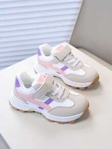 儿童运动鞋一双装，透气男童休闲运动鞋，软底女童厚底运动鞋，跑步鞋，春秋季 - 粉色 - 查看 3