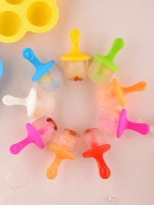1 pezzo Stampo in silicone per ghiaccioli a 7 colori, stampo multifunzione in silicone per ghiaccioli, stampo per gelato, stampo fai-da-te per ghiaccioli per bambini, stampo multifunzione per gelato per uso domestico, macchina per il ghiaccio, cucina, ghiacciolo, frutta, gelato, ghiaccio, cubetti di ghiaccio, torta, cibo, vassoio per il ghiaccio, casa, forniture per la cucina estiva - Stesso stile, più colori - Visualizzare 8
