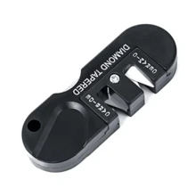 1PC 便携式 EDC 磨刀工具：4 合 1 便携式磨刀石、多功能钨钢磨刀器和磨刀棒。 - 黑色 - 查看 2