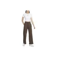 Nike Sportswear Phoenix Fleece Solid Color Lace-Up High-Waisted Wide-Leg Knit Sweatpants, Women's, Brown - Brown - View 4