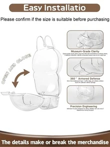 Transparent PVC Protective Case, Quick - Anti-Scratch Protective Cover (No Glue Needed) - Multicolor - View 4