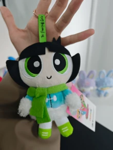 The Powerpuff Girls Warm Scarf Character Keychain Bag Charm Pendant, Cartoon Winter Outfit Design Featuring Cozy Scarf Detail and Expressive Face Elements, Soft-Touch Fabric Surface with Fine Stitching and Refined Craftsmanship, Lightweight Hanging Ornament Keybory for Fine Stitching and Refined Craftsmanship, Lightweight Hanging Ornament Keypory for Fine Stutem Tod Display Decoration and Desk Accent, Eye-Catching Seasonal Cartoon Accessory for Character Fans and Art Figure Collectors, Ideal Christmas Holiday Birthday Gift Choice for Friends Couples and Special Celebration Moments - 彩色 - 查看 12