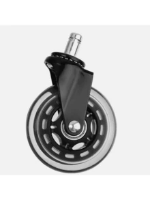 5 Piece Set Office Chair Castors Ø11mm Hard Floor Castor Quiet Chair Castors Swivel Chair Castor Black And Clear 73mm Wheel Diameter 22mm Wheel Width - A - 查看 1