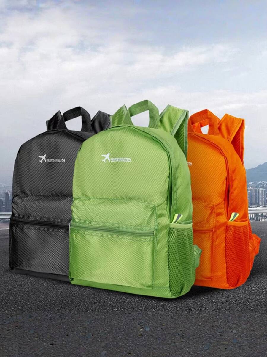 可折叠旅行包，大容量背包，女士户外徒步骑行包 - 多色 - 查看 1