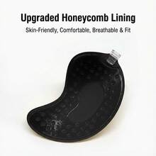1pc Black Invisible Silicone Bra - Natural Push-Up Bonding - Buckle Design For A Secure Fit - Women's Underwear And Lingerie Accessories - Natural Push-Up Bonding - Push-Up Bras, Invisible Strapless Bras, Breathable And Skin-Friendly Women's Sticky Bras, Reusable Backless Bras For Women's Bras And Bra Accessories - Invisible Push Up For Daily Casual Tops - Valentine's Day - 黑色 - 查看 4