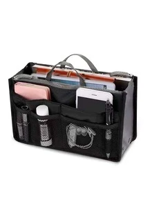 1 túi đựng đồ/ví lót bằng nylon chống thấm nước, 13 ngăn, túi đựng đa năng tối giản có thể gấp gọn, thích hợp đựng mỹ phẩm, đồ du lịch, quà tặng, đồ dùng học tập, quà tặng giáo viên, phụ kiện tựu trường. - Nhiều màu - Xem 4