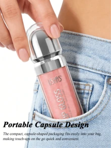 USHAS 闪亮珠光唇釉，滋养柔滑质地，持久显色，速干不粘腻，闪耀液体唇膏，适合派对、节日和日常妆容，也是圣诞节和情人节的理想礼物。 - #06 - 查看 6