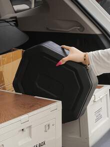 Tragbare, geruchsdichte Outdoor Tragbare Toilette/Mülleimer/Auto Zubehör Aufbewahrungsbox für Reisen; Faltbare Auto Toilette mit Deckel und Griff; Hergestellt aus geruchsdichtem PP/ABS Material; Faltbar zur Platzersparnis, leicht zu reinigen, kann verstaut werden; Multifunktional - Autoinnenraum Stauraum/Auto Toilette/Outdoor Sitz/Alltagsmülleimer - Verschiedenfarbig - Übersicht 7
