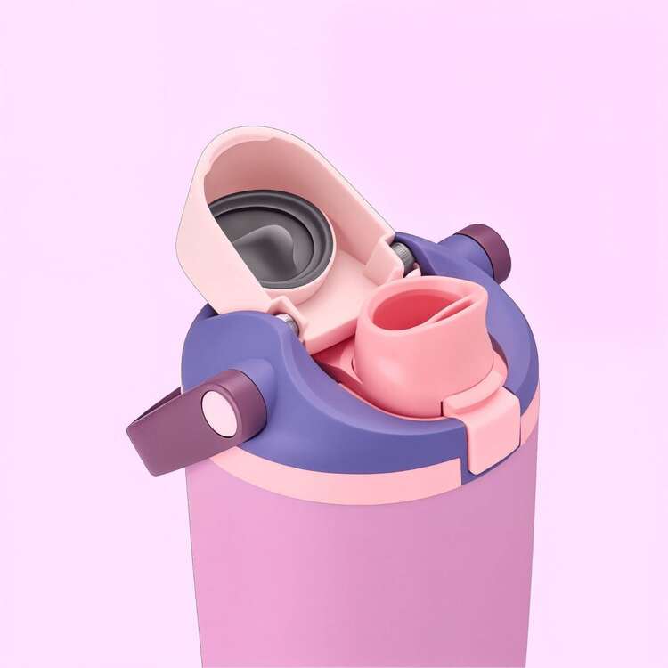 887ml (30oz) Vaso aislado de acero inoxidable con pajita, taza de café con asa, botella de agua de gran capacidad casual, botella de agua para deportes al aire libre, modo de bebida dual, regalo de vuelta a la escuela, compatible con tapas O-Wala, adecuado para viajes, oficina, campamento, cocina (Jade brillante de nieve/Tueste claro/Eucalipto/Negro profundo) - 30 oz (887 ml) - Añade 9