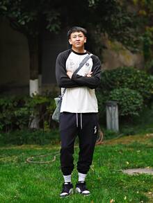 Nike Adidas FOS Solid Color Skin-Friendly Comfortable Knit Sports Pants For Men - Black - View 8