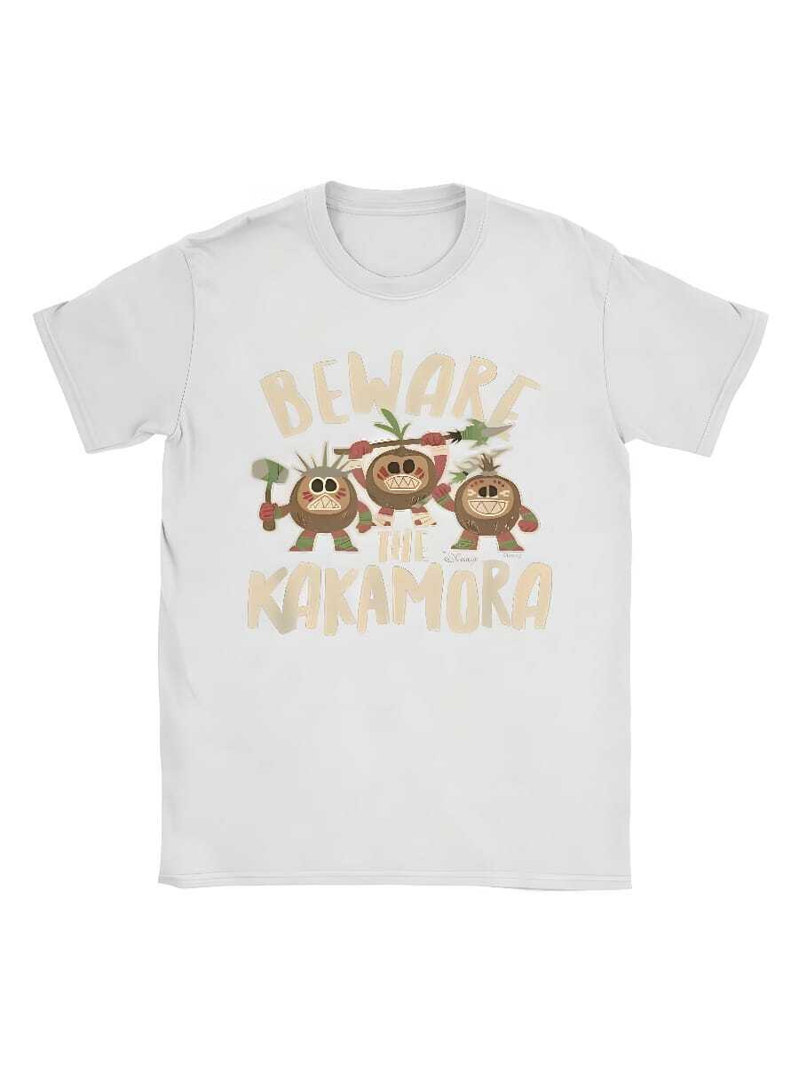 COOL SUMMER Moanas Beware The Kakamora Tee Shirt For Men Men Gift Idea T Shirts Cotton Clothing - 白色 - 查看 1